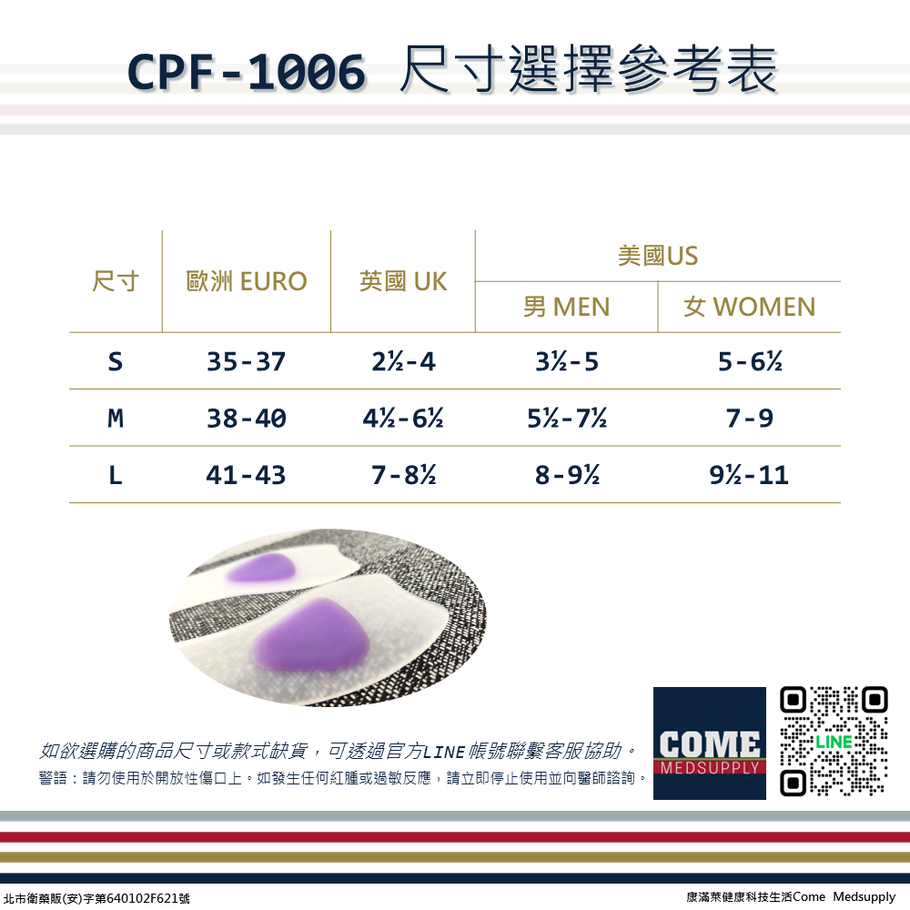 【EuniceMed】高跟鞋用矽膠鞋墊(CPF-1006)(久站支撐 吸震加強減壓 輕巧超薄 矽膠鞋墊)